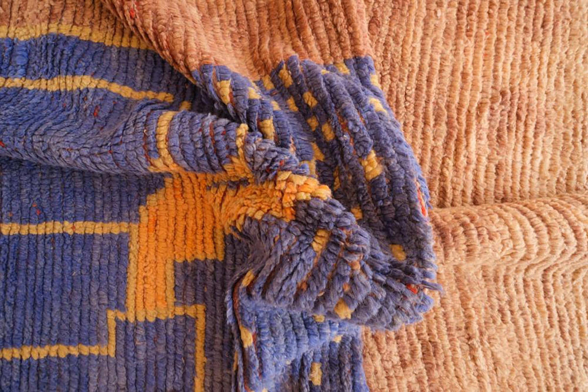 BERBERTEPPICH aus Marokko aus reiner Wolle 200x 300 cm - Braun, Naturmaterialien (200/300cm) - AFK Living