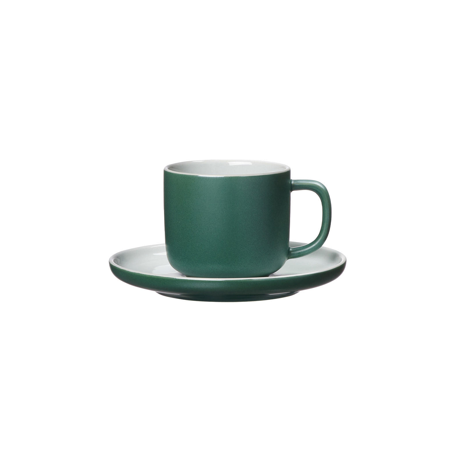 KAFFEETASSE MIT UNTERTASSE Jasper Grün 240 ml - Grün, Keramik (15/9/15cm) - Ritzenhoff Breker