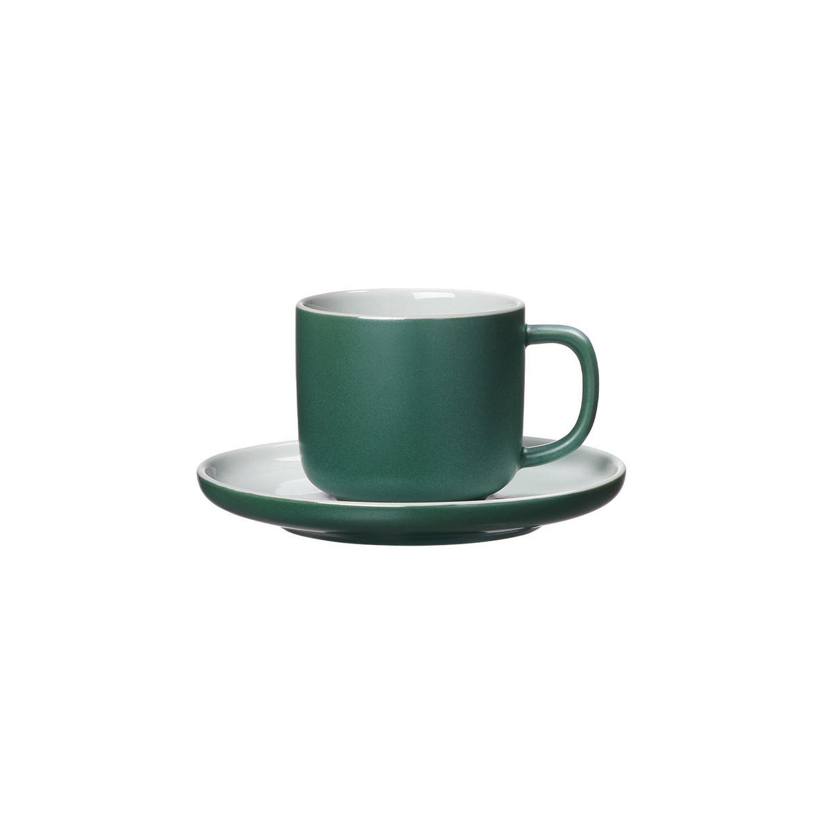 KAFFEETASSE MIT UNTERTASSE Jasper Grün 240 ml - Grün, Keramik (15/9/15cm) - Ritzenhoff Breker