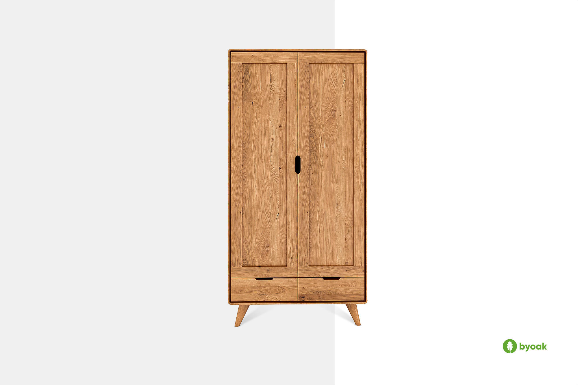 GREG KLEIDERSCHRANK Kernbuche - Kernbuche, Holz (90/180/45cm) - byoak