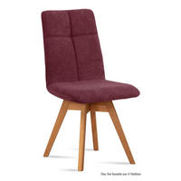 ESSZIMMERSTUHL drehbar (6er-Set) Dorea 47x92x60 Eiche geölt/Marsala - Eichefarben/Brombeere, Kunststoff (60/92/47cm) - 58aufmkessel