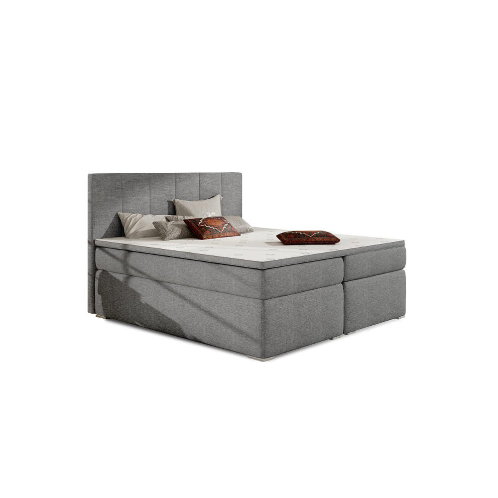 BOXBETT Bolero Bonellfederkern inkl - Hellgrau, Holz/Holzwerkstoff (180/200cm) - Best For Home