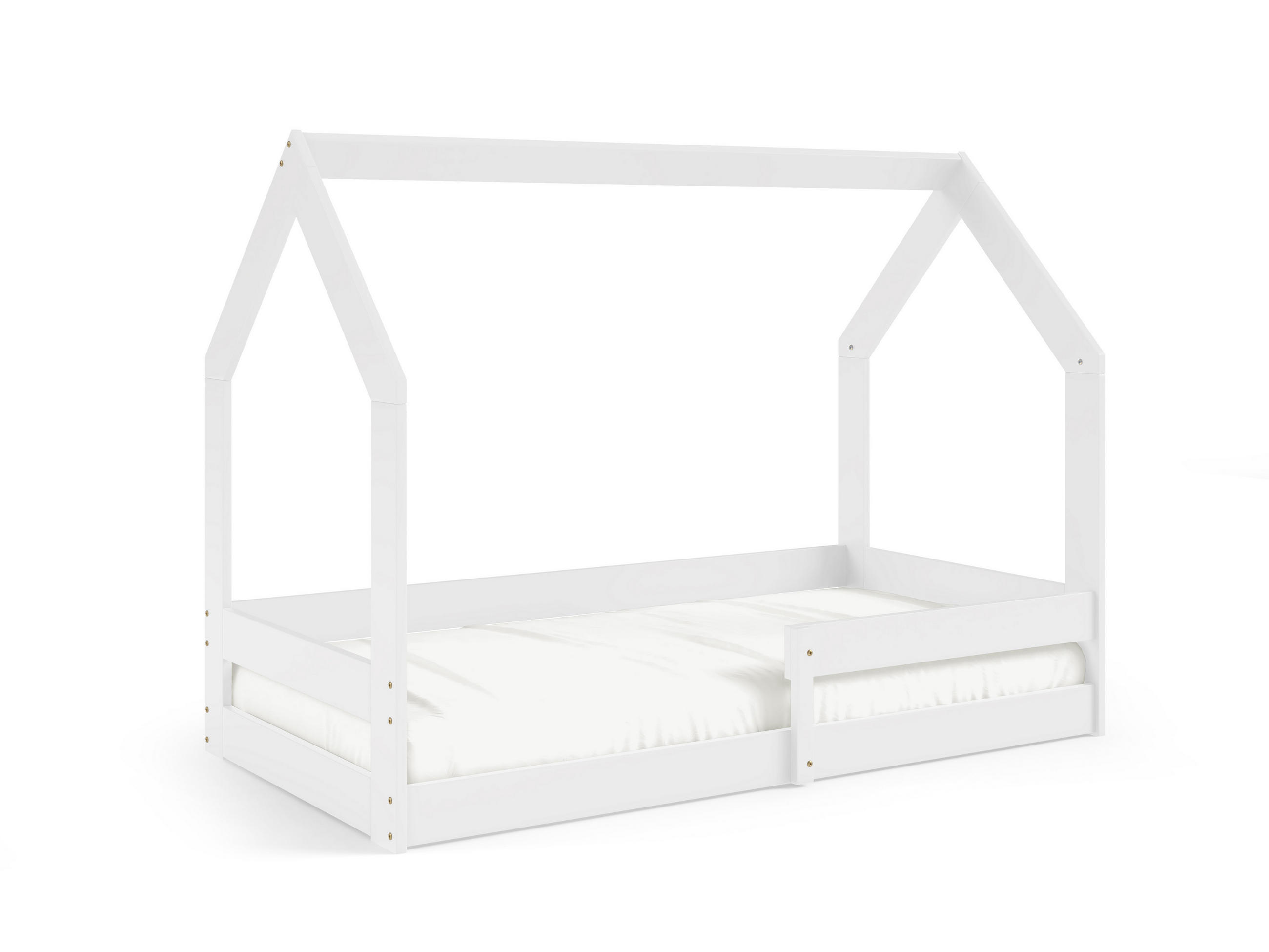 KINDERBETT FLORA 80x160 cm Weiß - Weiß, Holz (80/160cm) - MASSENO
