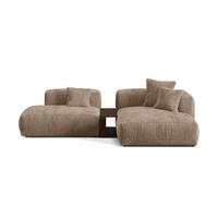 ECKSOFA modular rechts Martina aus Cord eichel 2 Sitzplätze - Rotbraun, Textil (176/285cm) - Micadoni