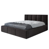 POLSTERBETT KENET-OM 120xx200 Dunkelbraun - Dunkelbraun, Textil (120/200cm) - A&J MöbelLand