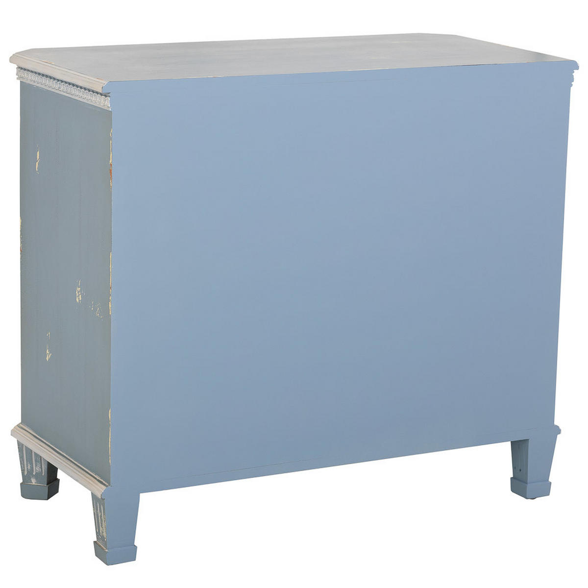 HOLZKOMMODE mit 3 schubladen 92x46x81 cm blau - Blau, Holz (92/81/46cm) - Wanderlust