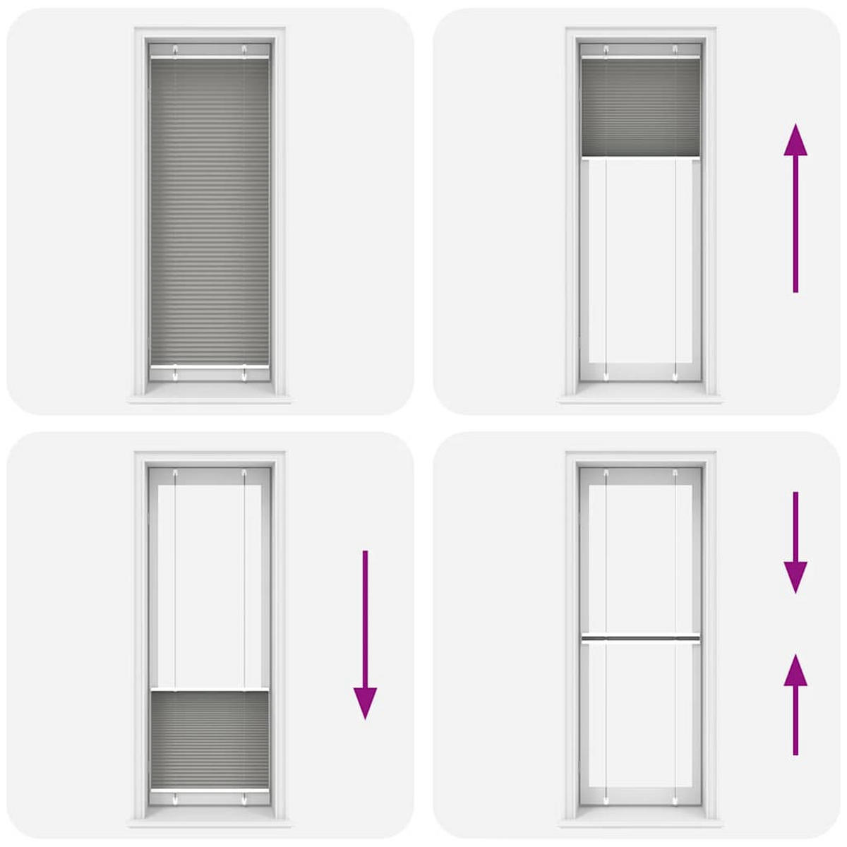 PLISSEE 70/200 cm Stoffbreite 69,4 cm aus Polyester Anthrazit - Anthrazit, Textil (70/200cm) - vidaXL