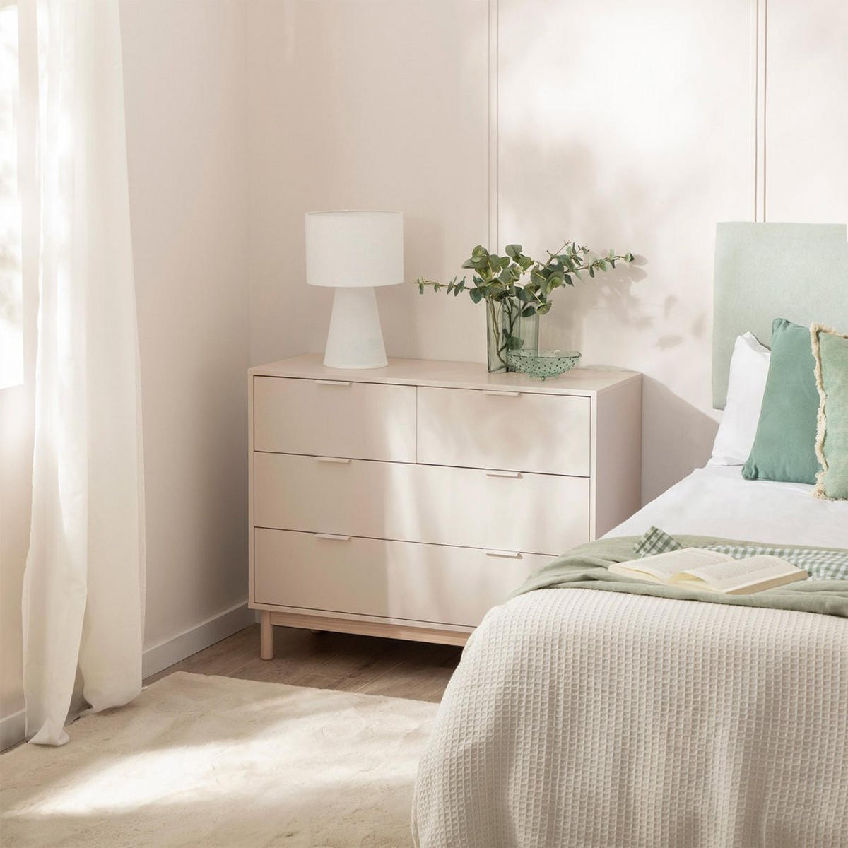 KOMMODE MIT SCHUBLADEN Elian Weiß 100 cm x 80 cm - Weiß, Holzwerkstoff (100/80/40cm) - Klast Home