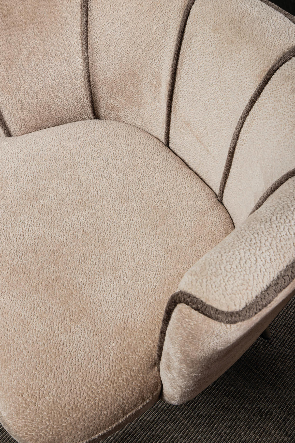 ESSZIMMERSTUHL Nell Beige 66/59/75cm - Beige, Textil (59/75/66cm) - PTMD Collection