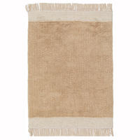TEPPICH aus Wolle und Baumwolle in Naturoptik beige - Beige, Naturmaterialien (120/170cm) - AFK Living
