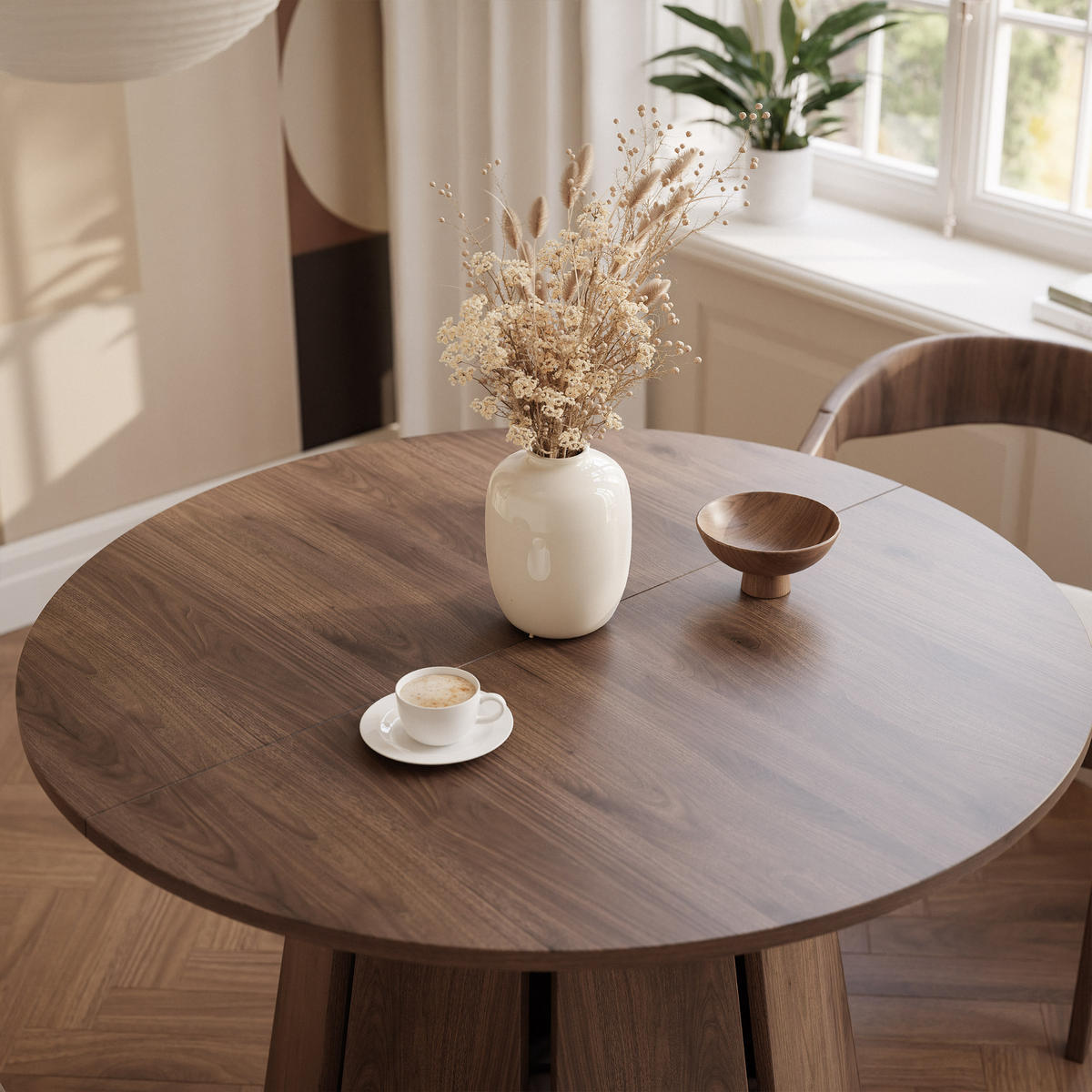 TISCH AUSZIEHBAR VERDA 100–180 cm, Farbe Nussbaum - Nussbaumfarben, Holzwerkstoff (100/180/76cm) - Idohome