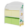 KINDERREGAL Orust - Gelb/Weiß, Holzwerkstoff (82.5/97.5/29.5cm) - [en.casa]