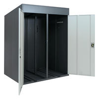 FAHRRADGARAGE H66B rechteckig Anthrazit - Anthrazit, Metall (158/213/125cm) - MCW