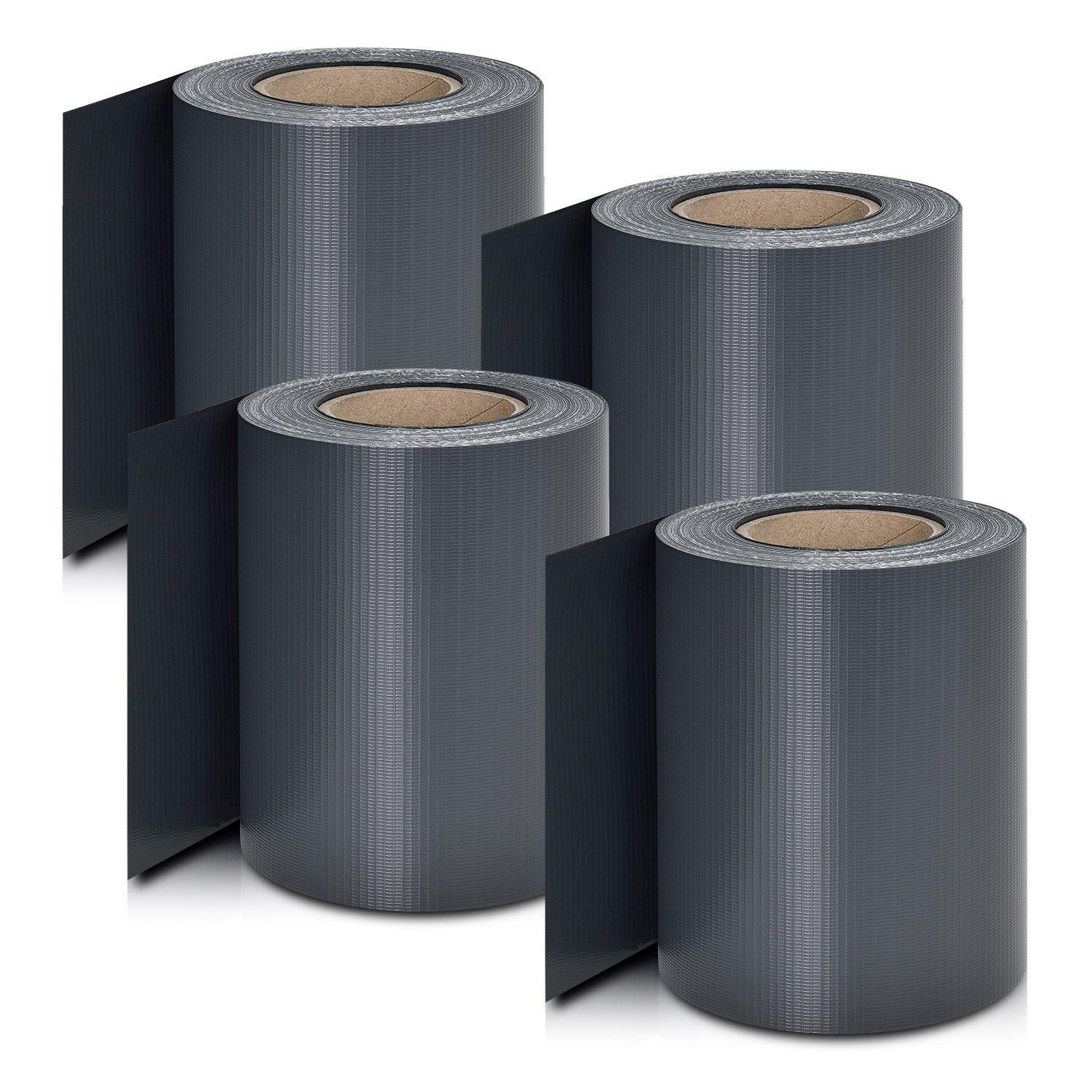 SICHTSCHUTZSTREIFEN anthrazit 4er-Set - Anthrazit, Kunststoff (3500/19cm) - Juskys