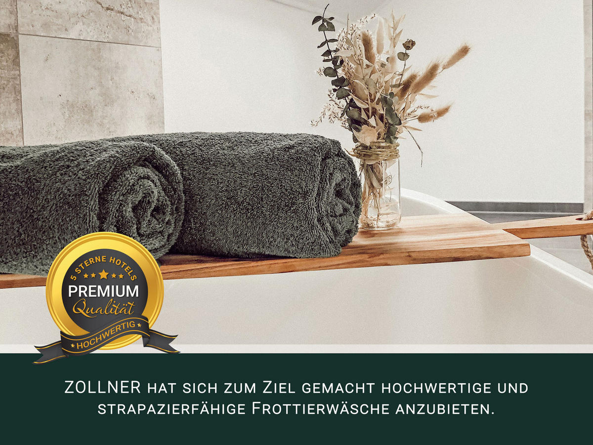 BADETUCH, 2er-Set, 100x150 cm, 100% Baumwolle, Grau - Anthrazit, Textil (100/150cm) - Zollner