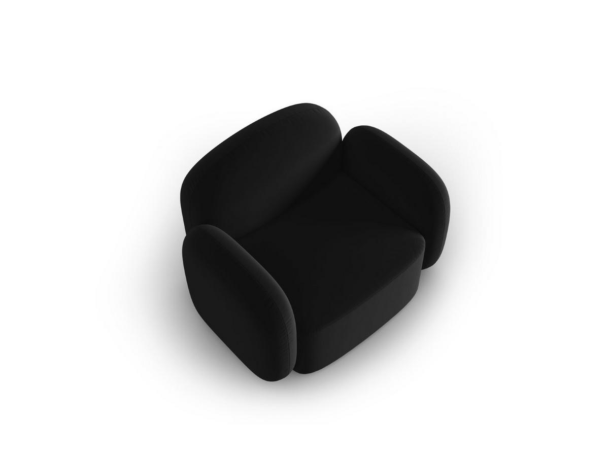 SESSEL Blair aus Samt schwarz - Schwarz, Textil (87/80/119cm) - Micadoni