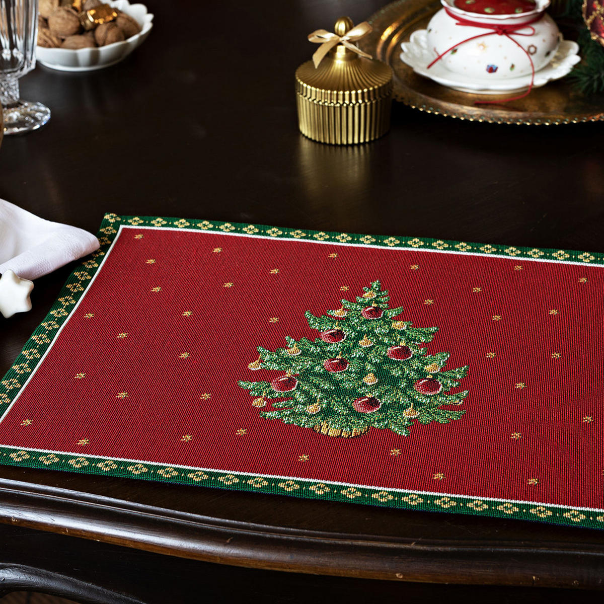 PLATZSET BAUM Toy's Delight Gobelin bunt 48 x 32 cm - Multicolor, Textil (48/32/1cm) - Villeroy & Boch