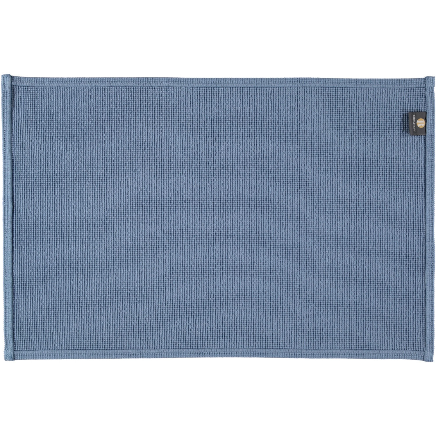 BADEMATTEN PLAIN AQUA - 78 - Blau, Textil (70/120cm) - Rhomtuft