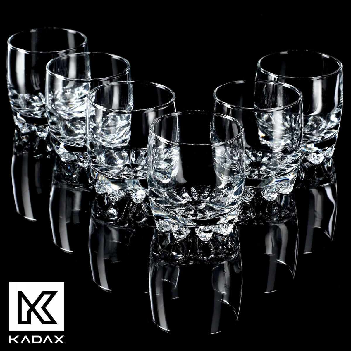 KADAX Literarische Gläser für Getränke 6-tlg. 300 ml - Transparent, Glas - KADAX