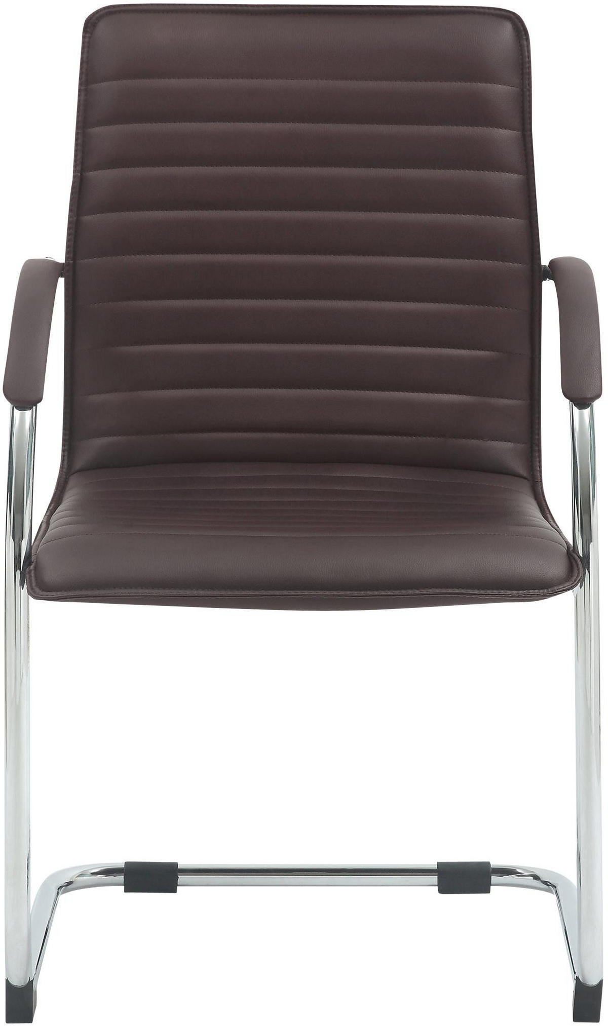 SCHWINGSTUHL 2er Set Lederlook braun - Braun, Textil/Metall (56/95/60cm) - CLP