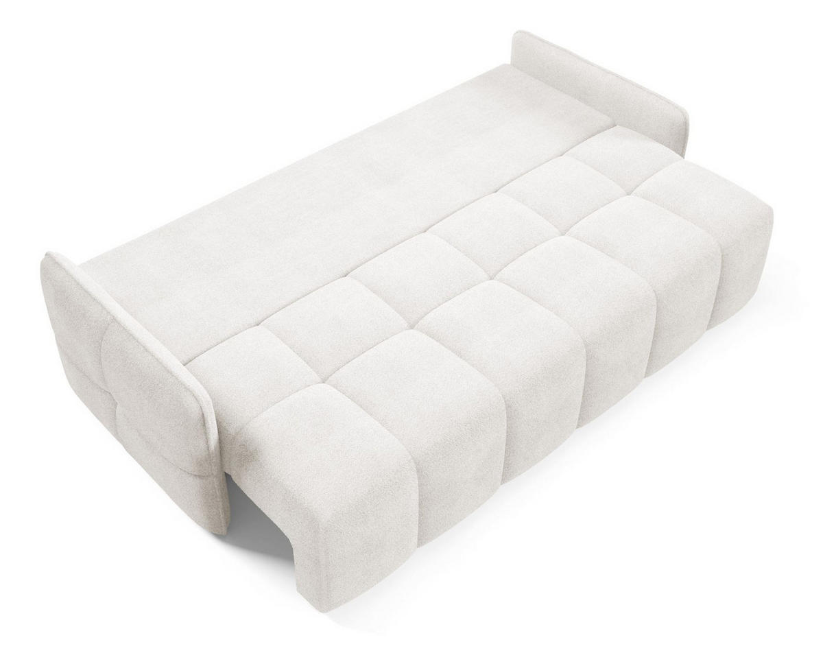 SOFA Ecru EMILI Mit Schlaffunktion Abriamo - Ecru, Textil (212/95/90cm) - Sepro Meble
