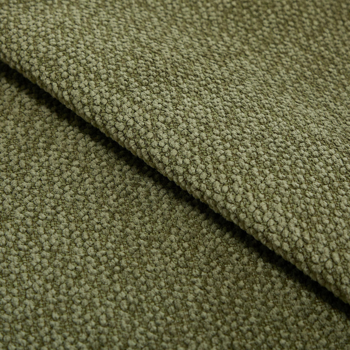 SESSEL MILO Bouclé-Samt Vintage-Grün 73.5cm - Dunkelgrün/Grün, Textil (73.5/66.5/67.5cm) - Premium Interiors