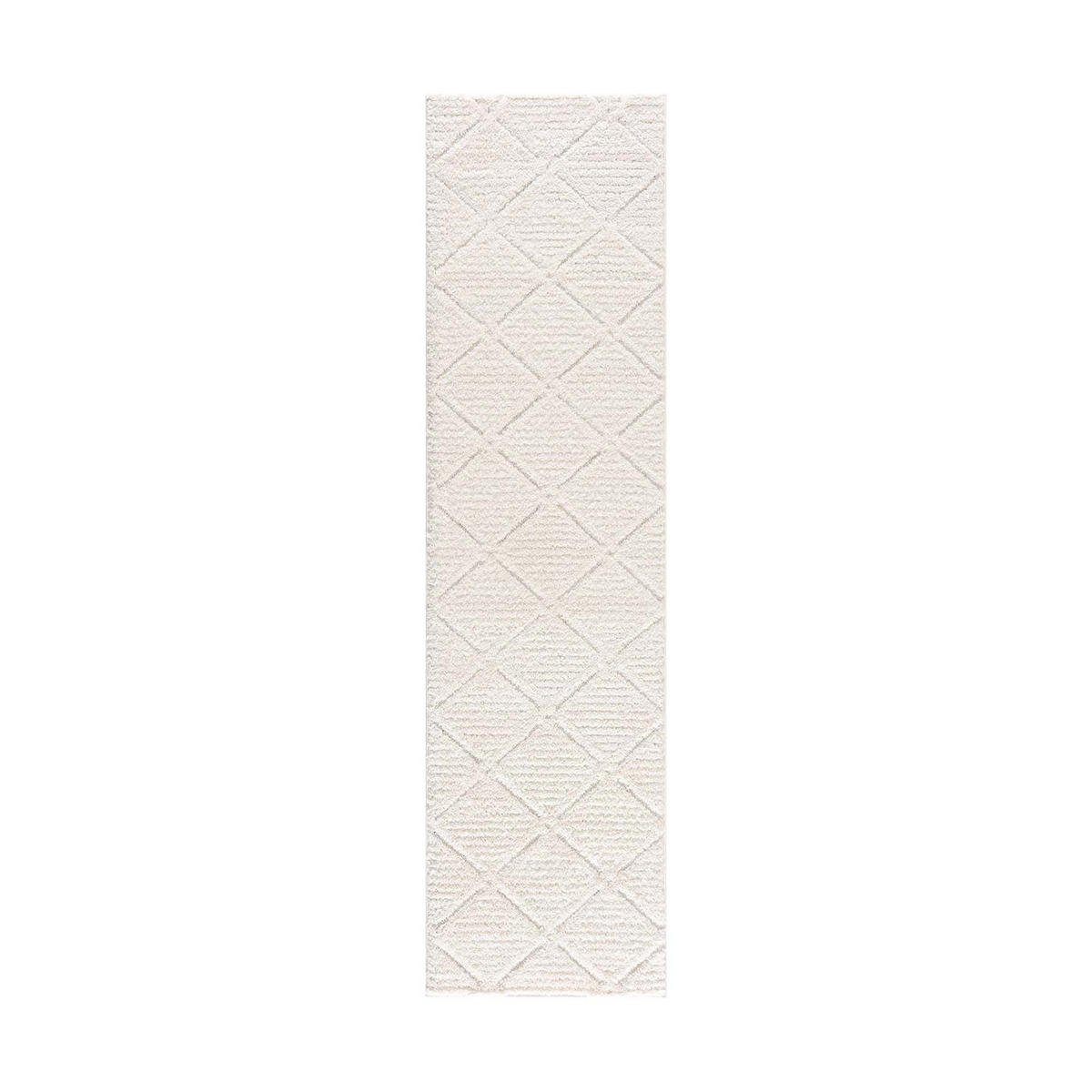 HOCHFLOR-TEPPICH Focus 2997 Creme 80x300 cm - Creme, Textil (80/300cm) - carpet city