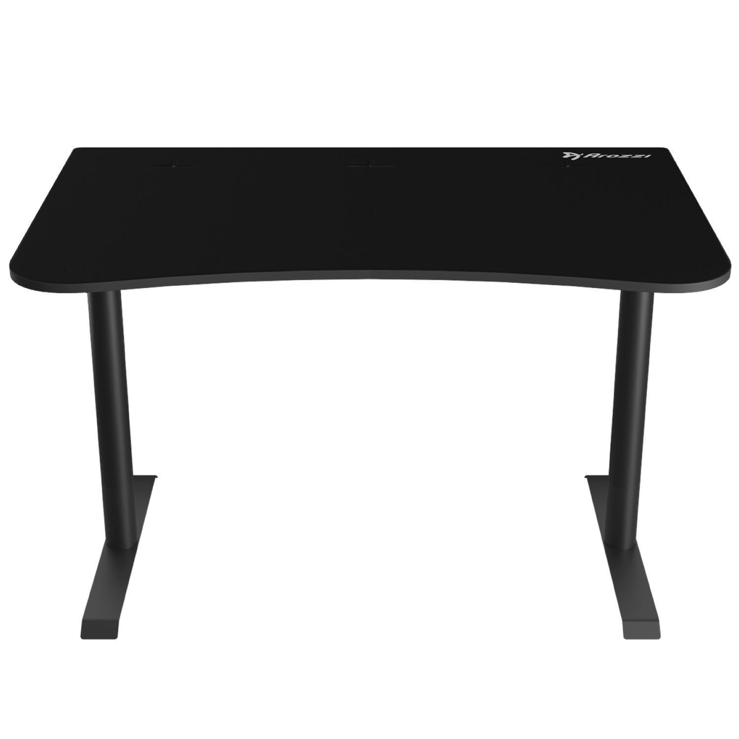 GAMINGTISCH Arena Klein 114/71/71 cm Reines Schwarz - Schwarz, Metall (71/114/71cm) - Arozzi