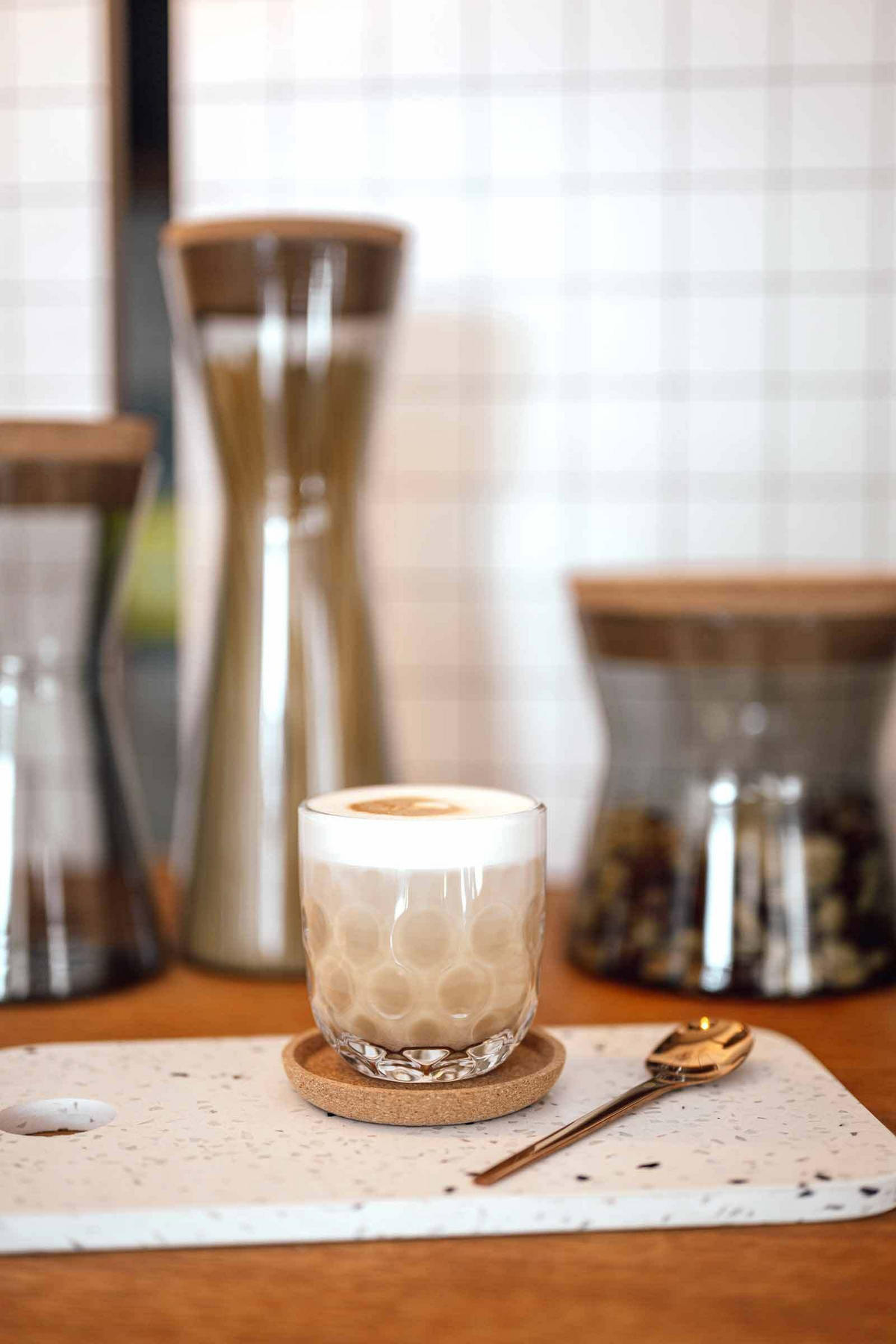 KAFFEEGLÄSER-SET (1/2/3) Gocce transparent 220 ml 6er Set - Transparent, Glas (7.6/8.5/7.6cm) - Leonardo Living