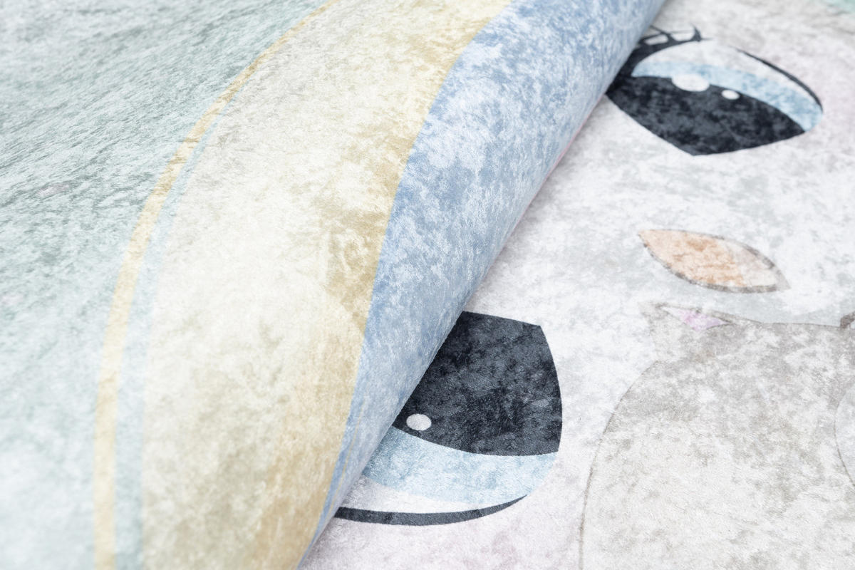 TEPPICH EMMA Mint 120/170 cm - Mintgrün, Kunststoff (120/170cm) - Tapiso