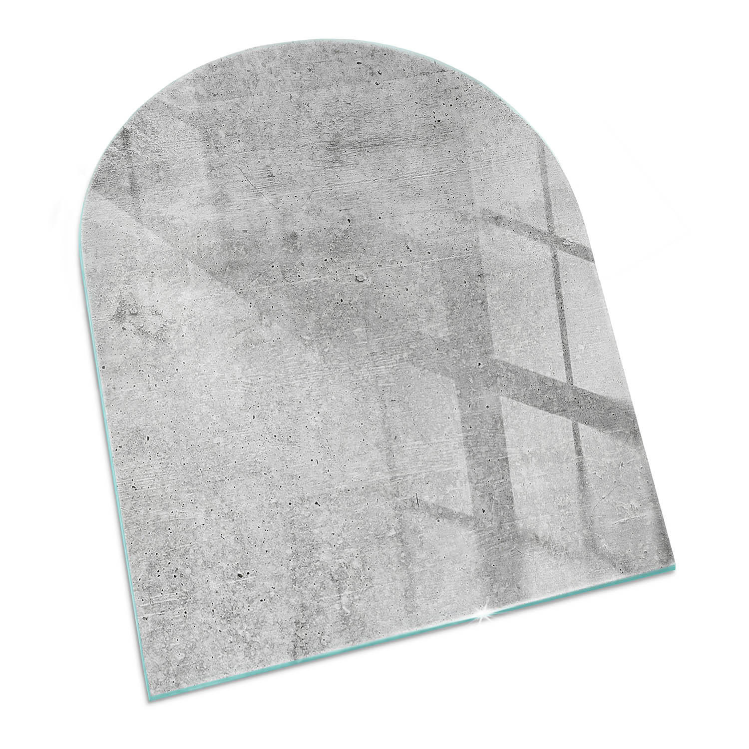 ArtPrintCave Glasplatte Grau 80x70x0.4 cm