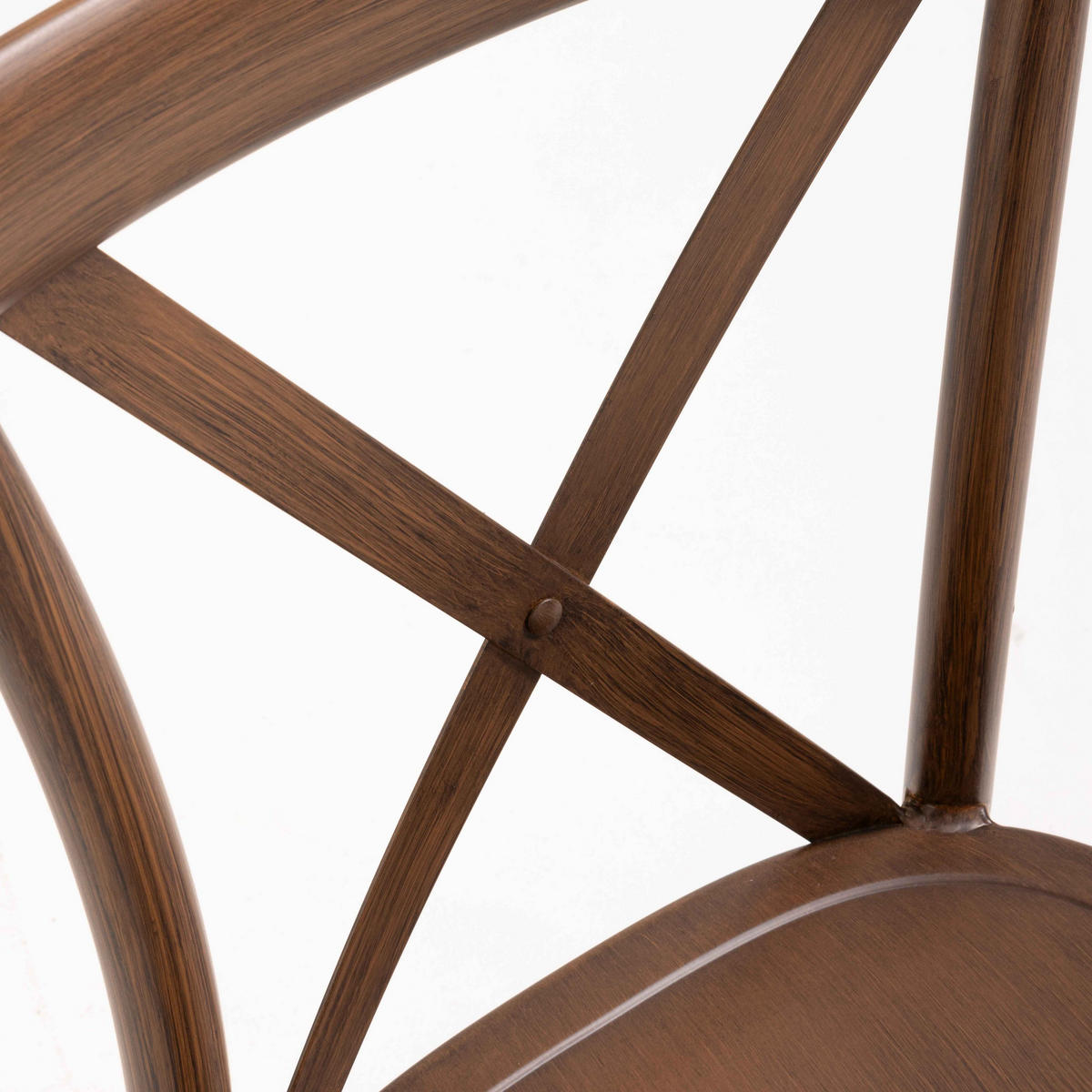 GARTENSTUHL, Braun - Braun, Metall (44/87/52cm) - Oviala