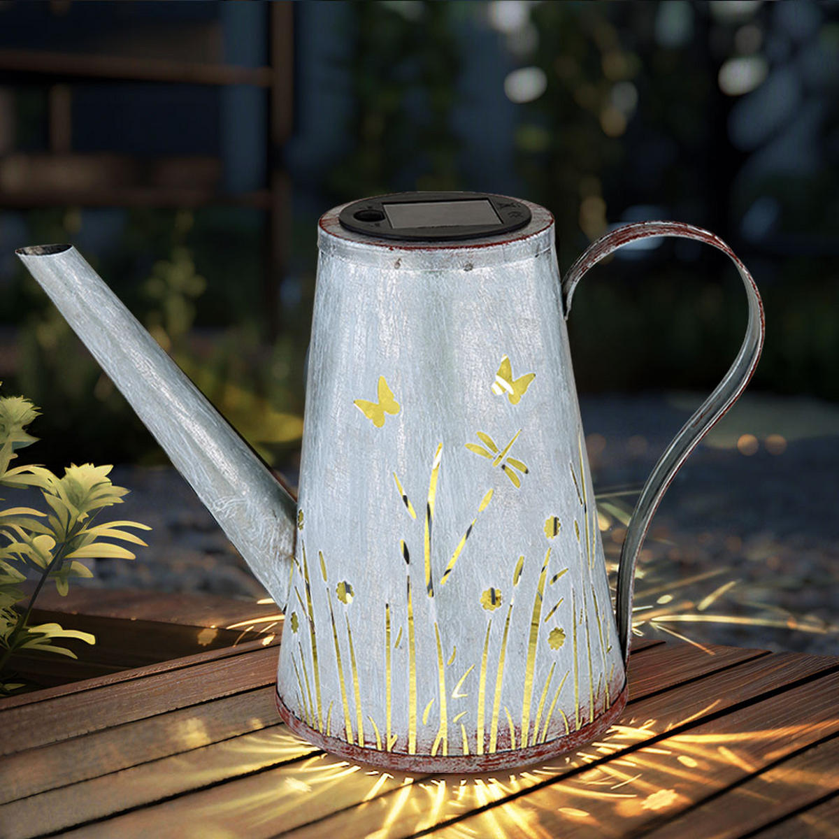 LED AUSSENLEUCHTE Metall Blau - Blau, Metall (27/14/19cm)