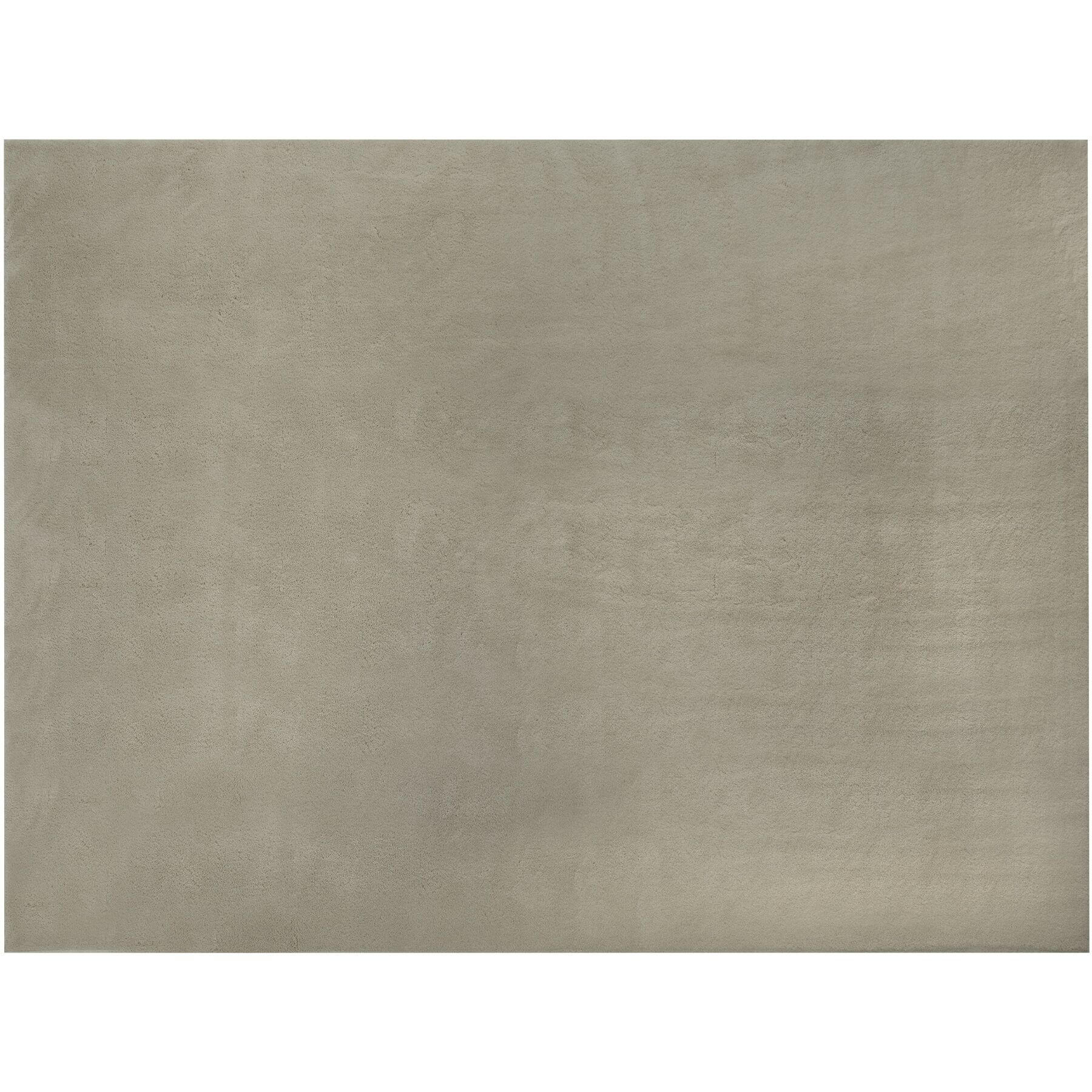 KURZFLORTEPPICH Soft Zone, rutschfeste Unterseite, Sand - Sandfarben, Textil (170/120cm) - tectake