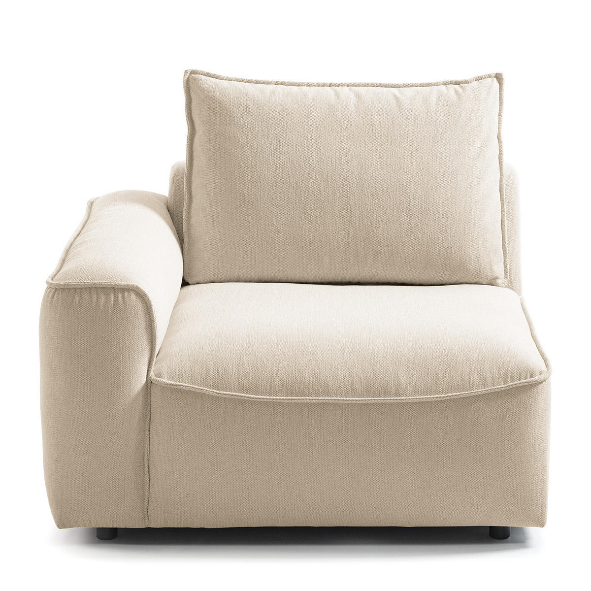 MODULSESSEL - Beige, Holz/Textil (104/82/99cm) - home24