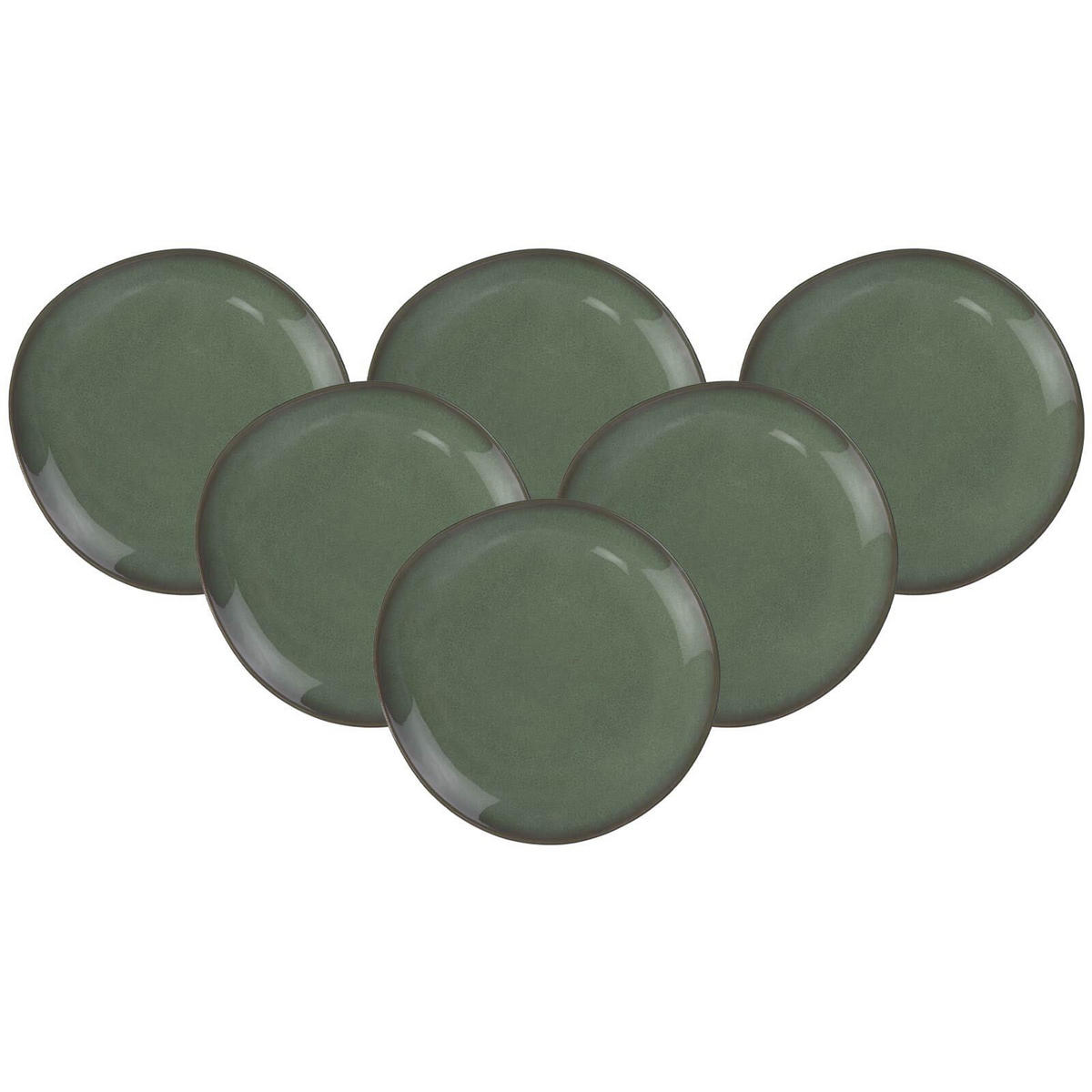 FRÜHSTÜCKSTELLER Lave Vert ø 23 cm 6er Set - Grün, Keramik (23cm) - like.Villeroy & Boch
