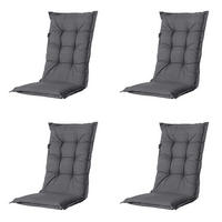 GARTENSTUHLKISSEN Manchester 123/50 cm 4er-Set - Grau, Textil (50/7/123cm) - Madison