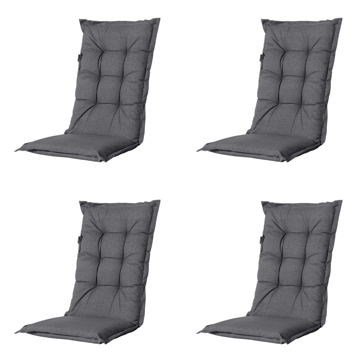 GARTENSTUHLKISSEN Manchester 123/50 cm 4er-Set - Grau, Textil (50/7/123cm) - Madison