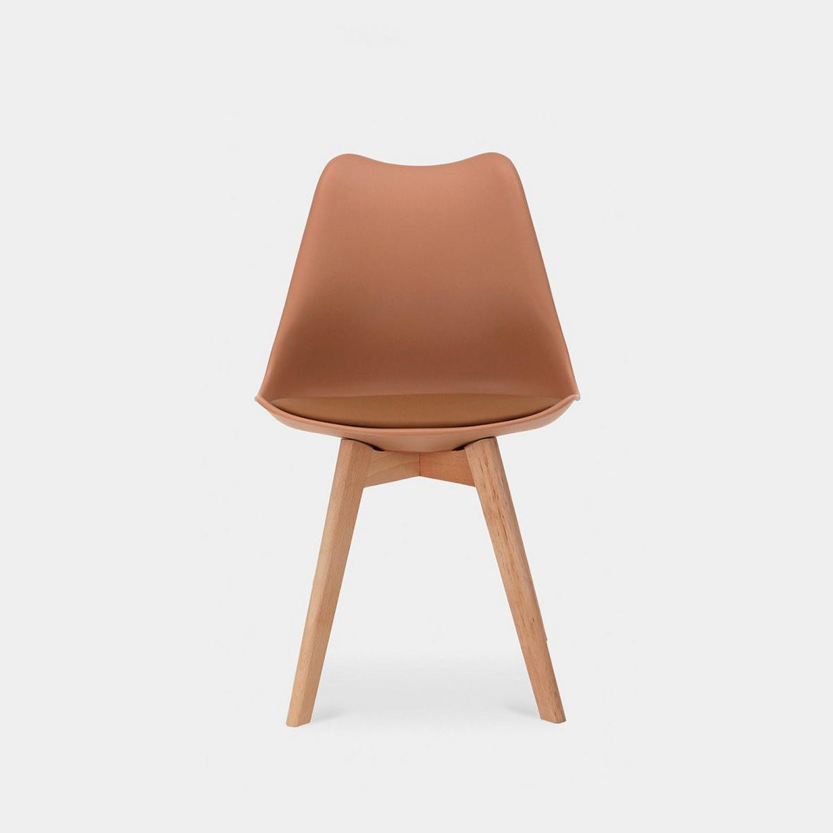 GARTENSTUHL Kler Terrakotta / Orange 48 cm x 82 cm 4er-Set - Terracotta, Kunststoff (48/82/57cm) - Klast Home