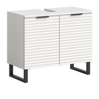 WASCHBECKENUNTERSCHRANK RIFF (B/H/T: ca. 70/59/34 cm) in Weiß/weiß - Weiß, Holzwerkstoff (70/59/34cm)