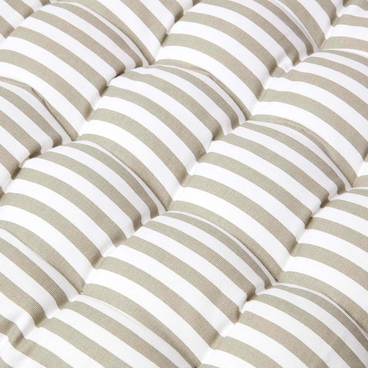BANKAUFLAGE 3-Sitzer grau-weiß gestreift 143/48/5 cm - Grau, Textil (143/48/5cm) - Homescapes