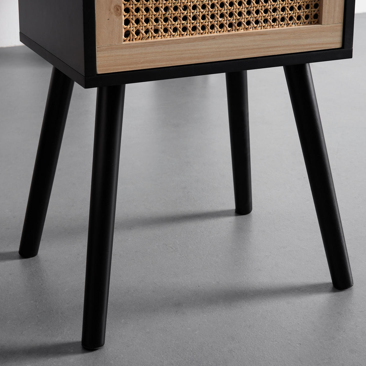 BEISTELLTISCH Denis Hellbraun/ Schwarz MDF - Naturfarben, Holz (40/30/54cm)