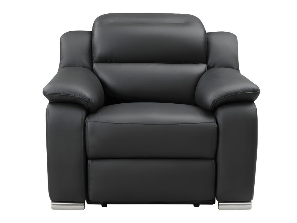 RELAXSESSEL Fernsehsessel elektrisch - Leder - Schwarz - ARENA III - Schwarz, Leder (104/86/100cm) - Vente-Unique