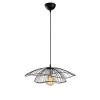 HÄNGELEUCHTE lola farbe schwarz 40w - Schwarz, Metall (50/50/111cm) - Concept Usine