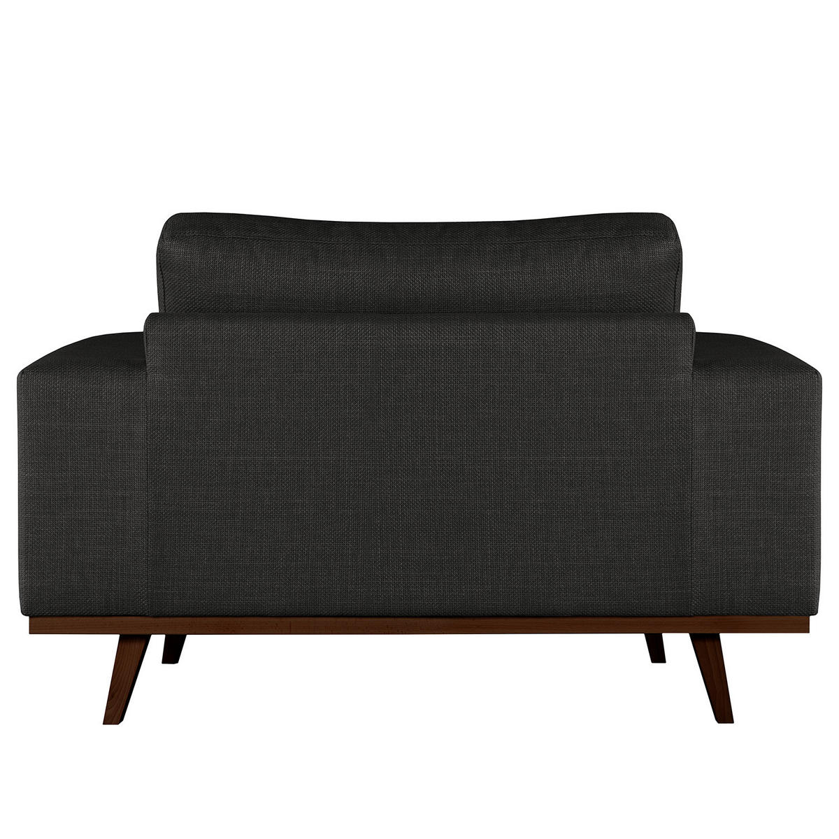 SESSEL - Buchefarben/Schwarz, Buchenholz/Textil (122/81/88cm) - home24