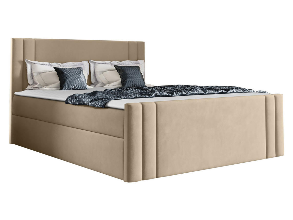 BOXBETT Carmen - Beige, Holz (140/200cm) - MIRJAN24