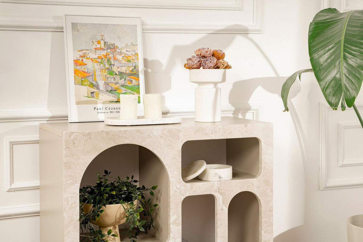 BUFFETSCHRANK lessa beige - Beige, Holz (37/74/80cm) - Habitat Garten