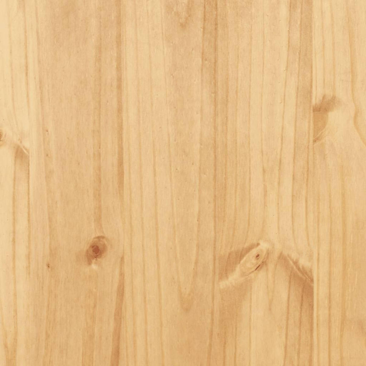 NACHTTISCH Im Mexiko-Stil mit 1 Schublade, 1 Tür 53/39/66 cm aus Massivholz Kiefer - Schwarz/Braun, Holz/Metall (53/66/39cm) - vidaXL