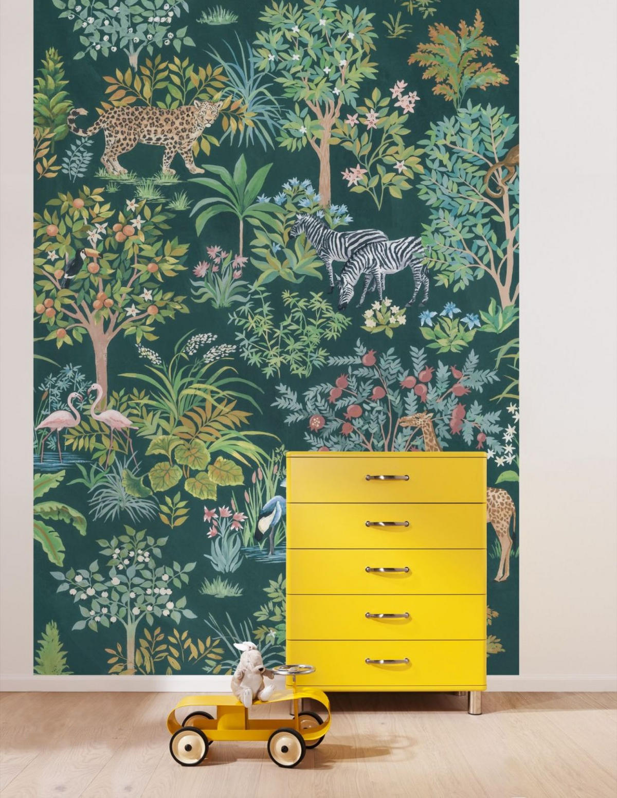 FOTOTAPETE Dschungel 200 x 280 cm - Multicolor, Papier (200/280cm) - Sanders & Sanders