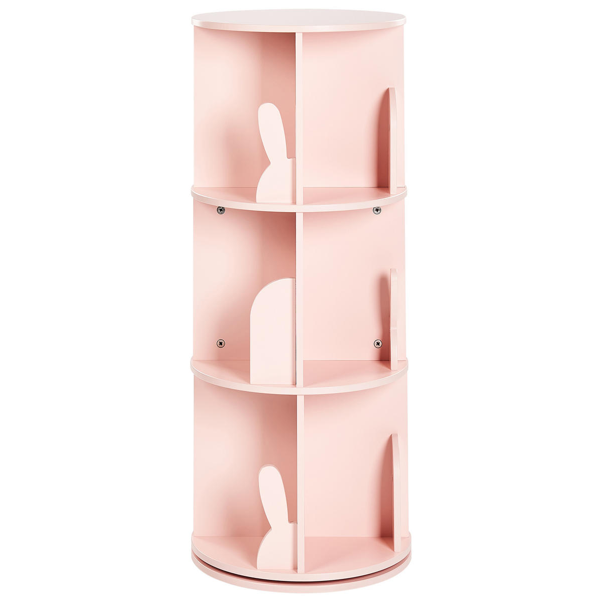 BÜCHERREGAL 94 cm Pastellrosa Caney - Pink, Holzwerkstoff (40/94/40cm) - Beliani